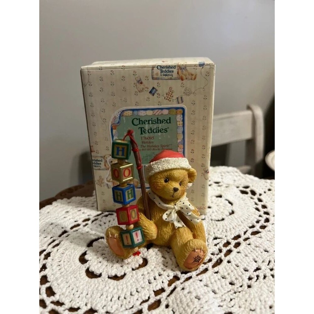 Cherished Teddies Holden Christmas figurine